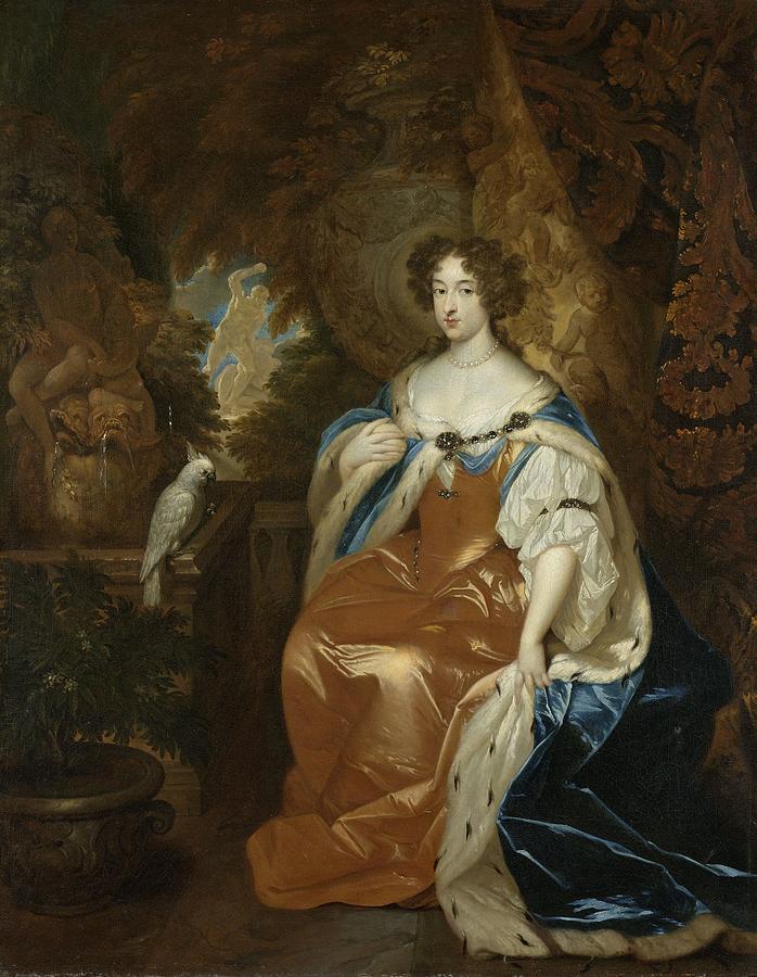Portrait of Mary Stuart, 1683 Painting by Vincent Monozlay