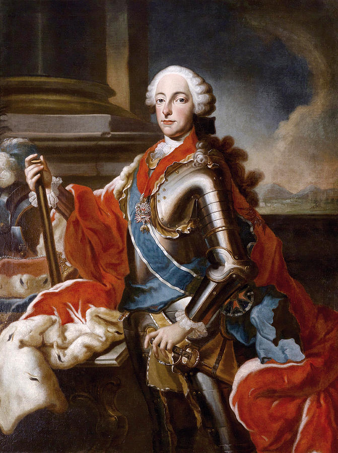 Portrait of Maximilian III Joseph Elector of Bavaria Painting by Georg Desmarees