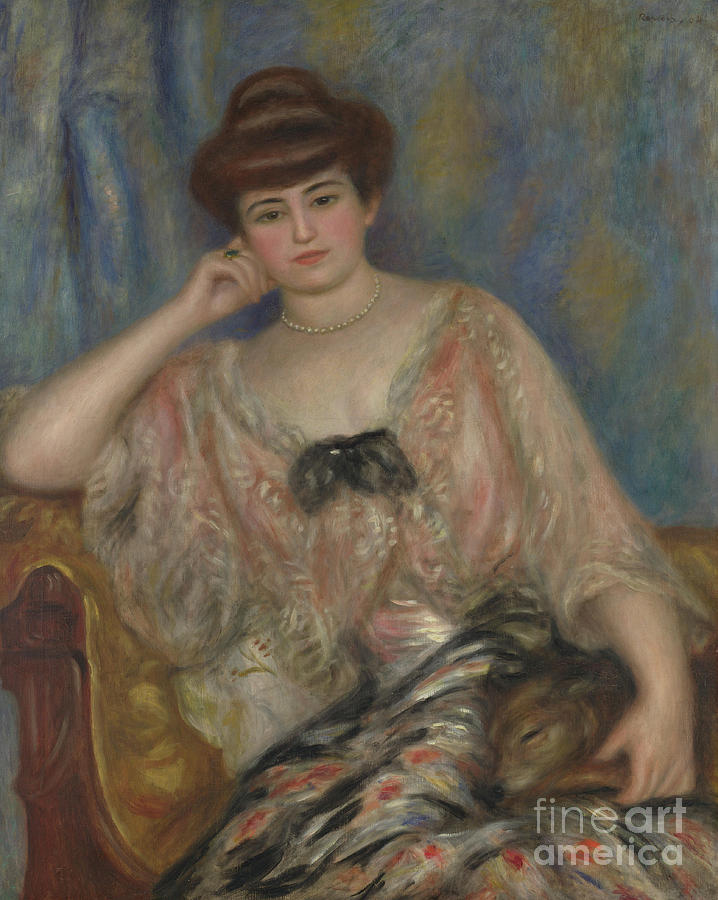 Portrait of Misia Godebska-Sert Painting by Pierre Auguste Renoir