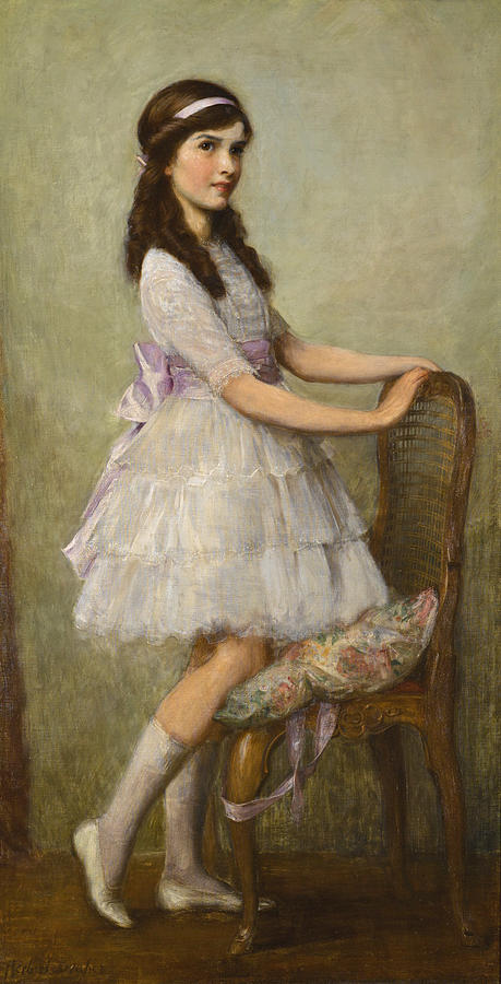 Portrait of Miss Barbara de Selincourt Painting by Herbert James Draper