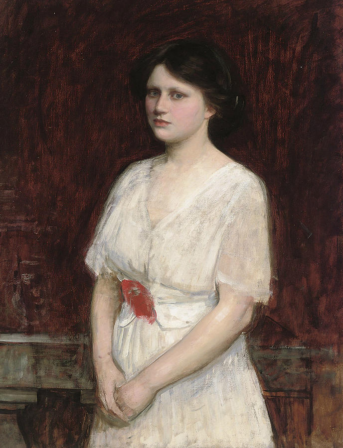 Portrait of Miss Claire Kenworthy Painting by John William Waterhouse