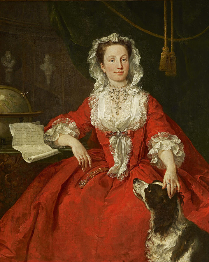 William Hogarth Painting - Portrait of Miss Mary Edwards by William Hogarth