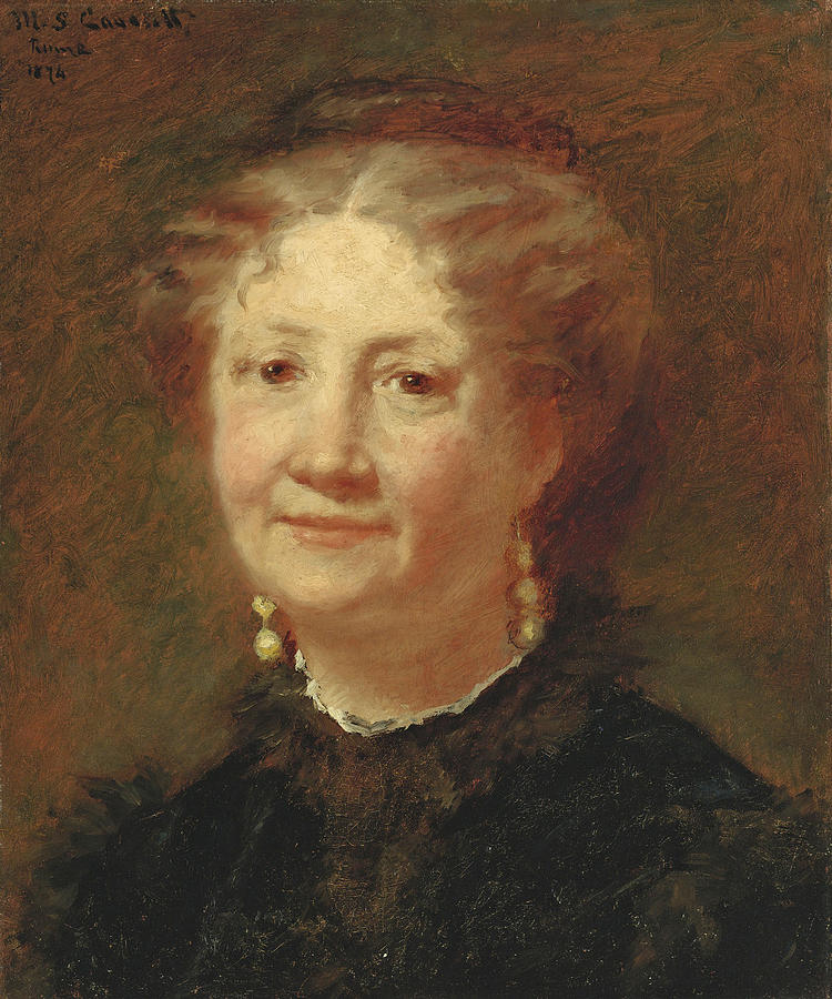 Portrait of MMe Cortier Painting by Mary Stevenson Cassatt