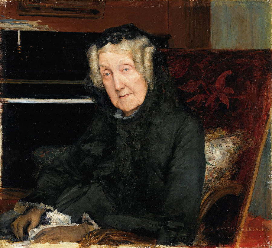 Portrait of Mme Waskiewicz Painting by Jules Bastien-Lepage