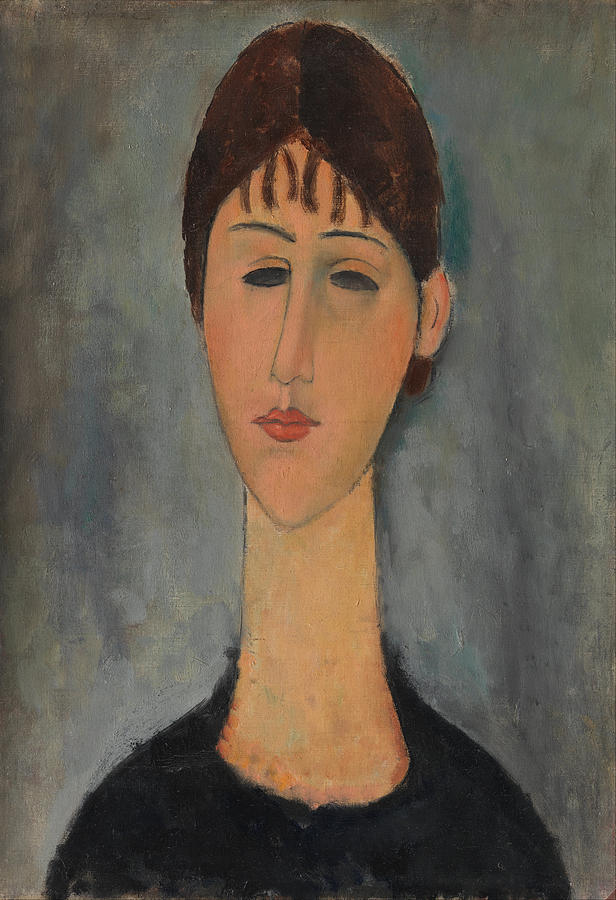 Amedeo Modigliani Painting - Portrait Of Mme Zborowska by Amedeo Modigliani