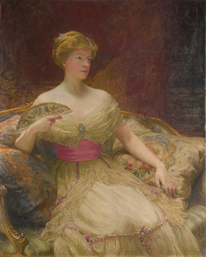 Queen Painting -  Portrait Of Mrs Austin Mackenzie by MotionAge Designs