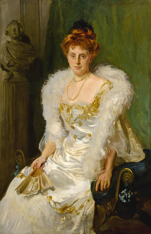 John Singer Sargent Painting - Portrait of Mrs. Charles Beatty Alexander by John Singer Sargent