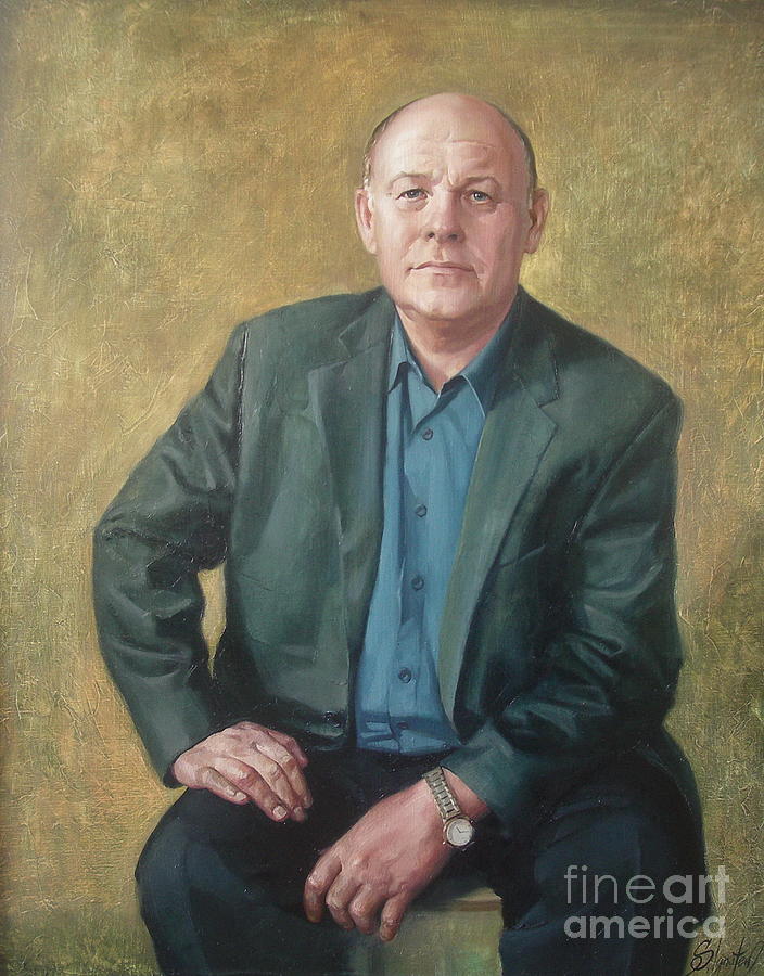 Portrait of My father Painting by Sergey Ignatenko