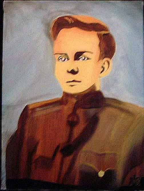 Portraits Painting - Portrait of My Grandfather by Mark Richard Luther Portraits Painting - Portrait of My Grandfather by Mark Richard Luther