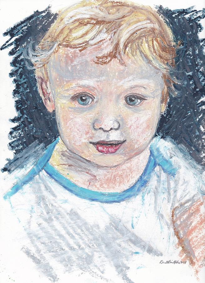 Portrait of My Son No. 2 Pastel by Danielle Rosaria - Fine Art America