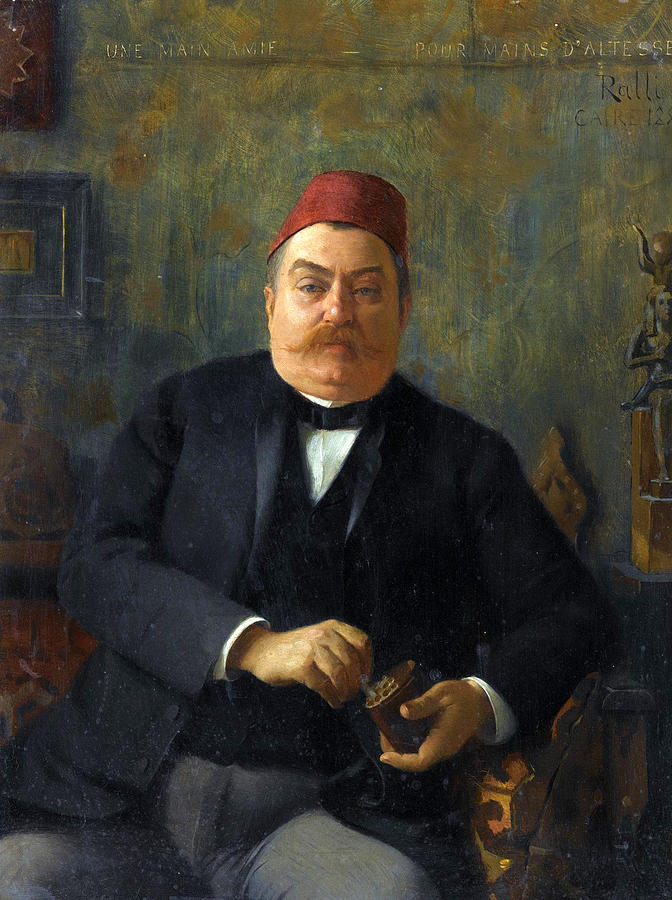 Portrait of Nubar Pasha Painting by Theodoros Rallis