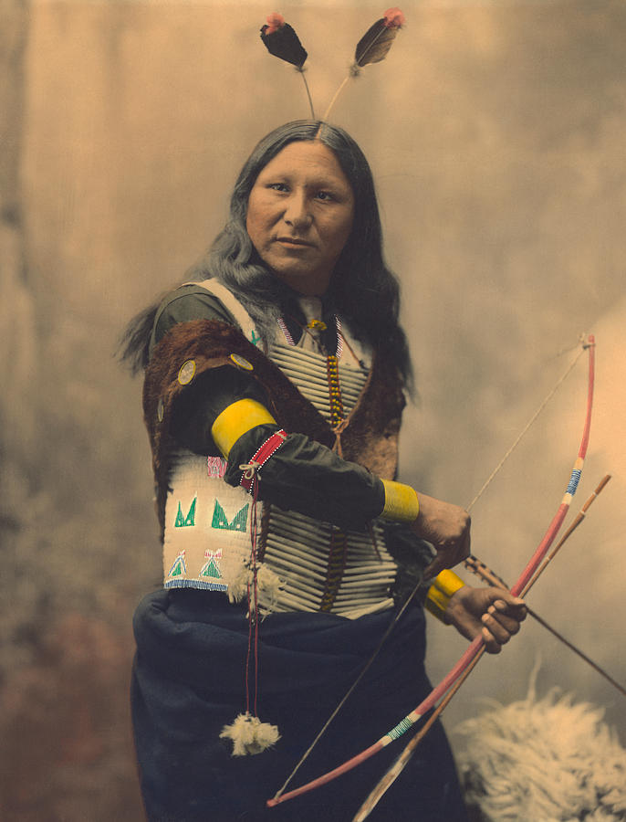 Portrait of Oglala Sioux Shout Photograph by American School