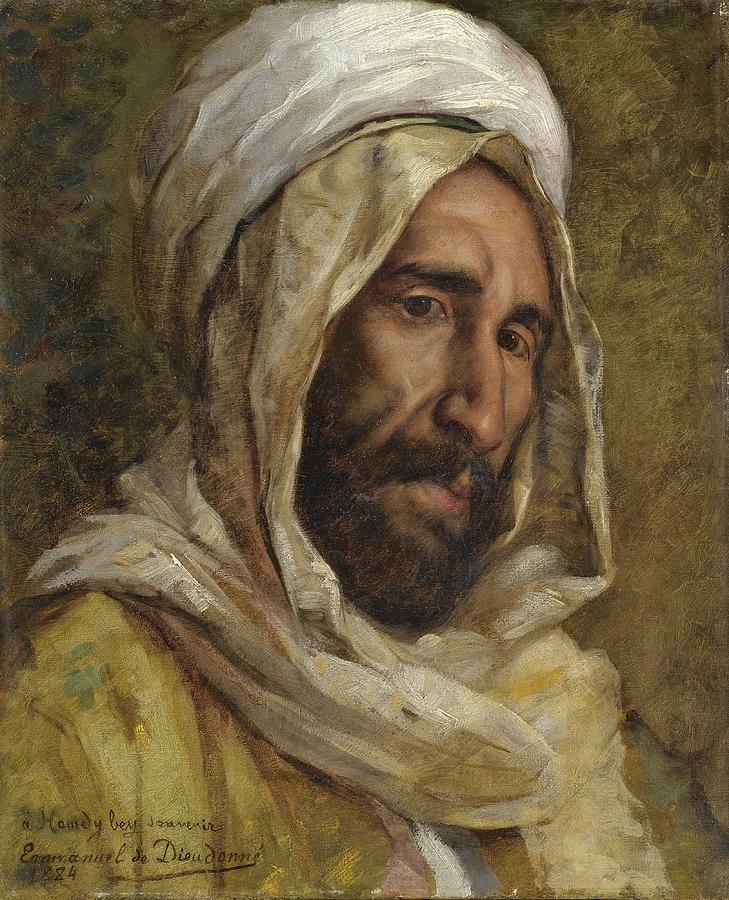 Portrait Of Osman Hamdy Bey Painting by Emmanuel de Dieudonne 