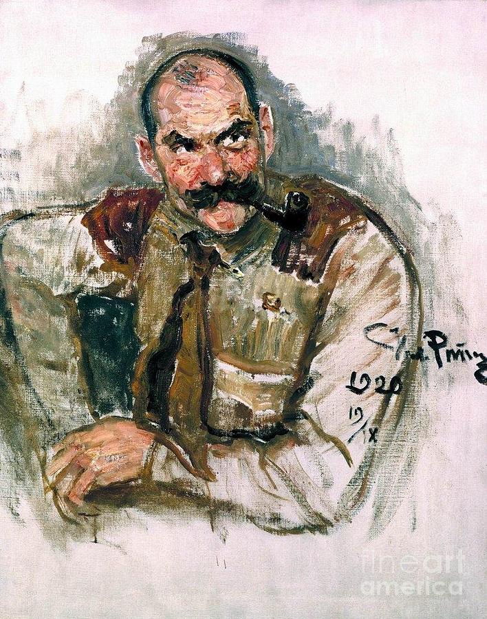Ilya Repin Painting - Portrait Of Painter Akseli Gallen Kallela  by MotionAge Designs