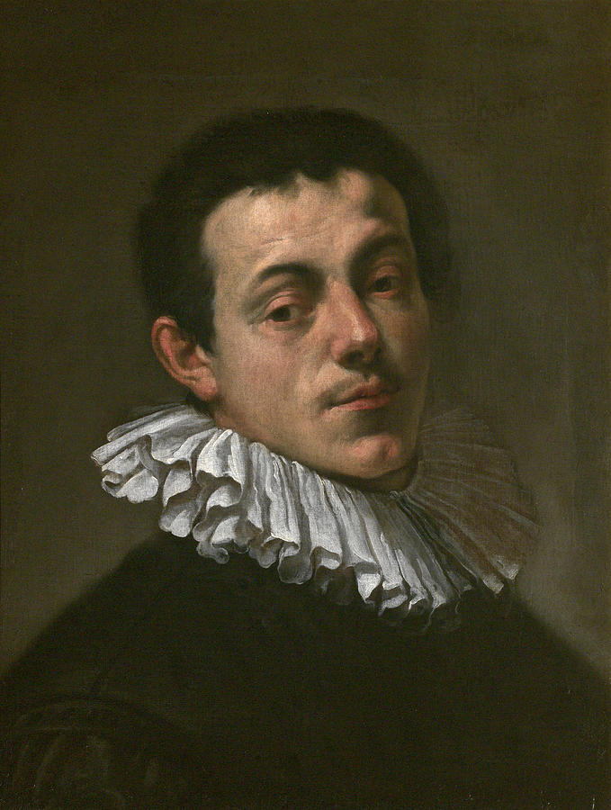 Portrait of Painter Josef Heintz Painting by Hans von Aachen