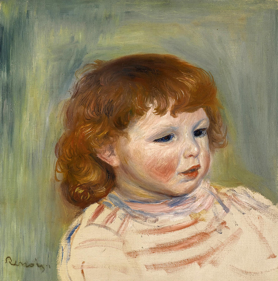 Portrait of Pierre Renoir Painting by Pierre-Auguste Renoir