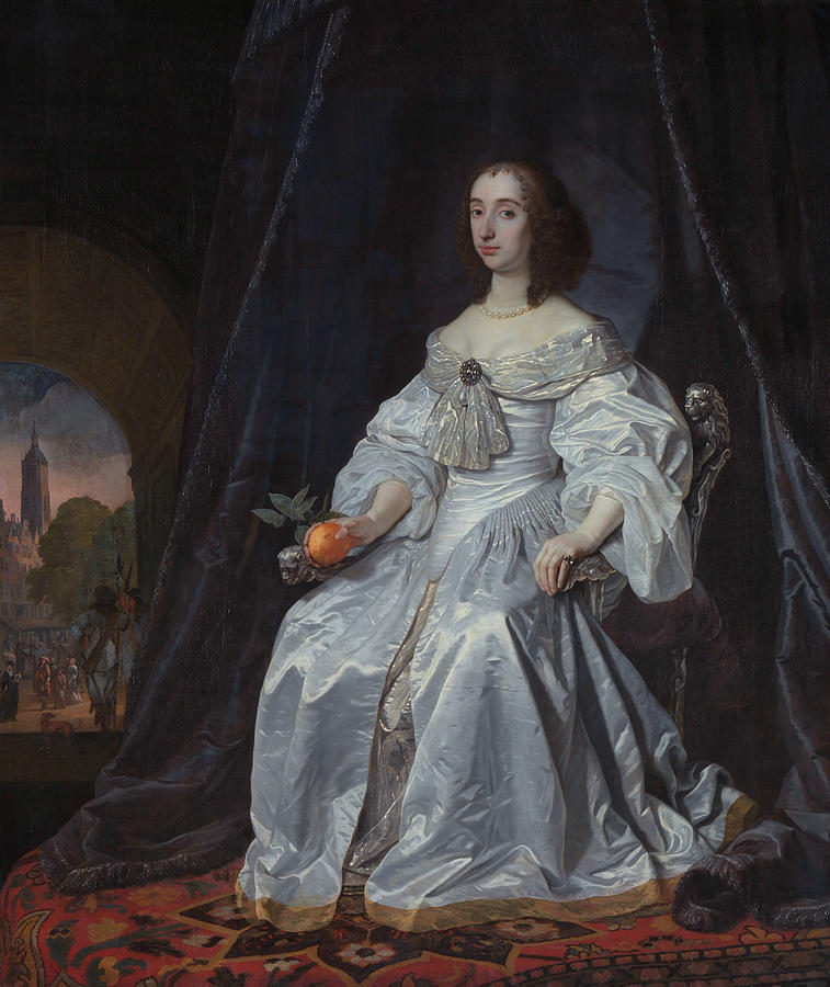 Portrait of Princess Royal Mary Stuart Painting by Bartholomeus van der Helst
