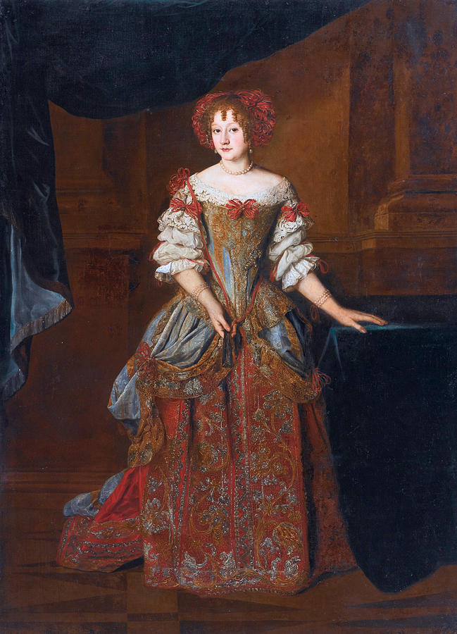 Portrait of Princess Teresa Pamphili Cybo Painting by Jacob Ferdinand Voet
