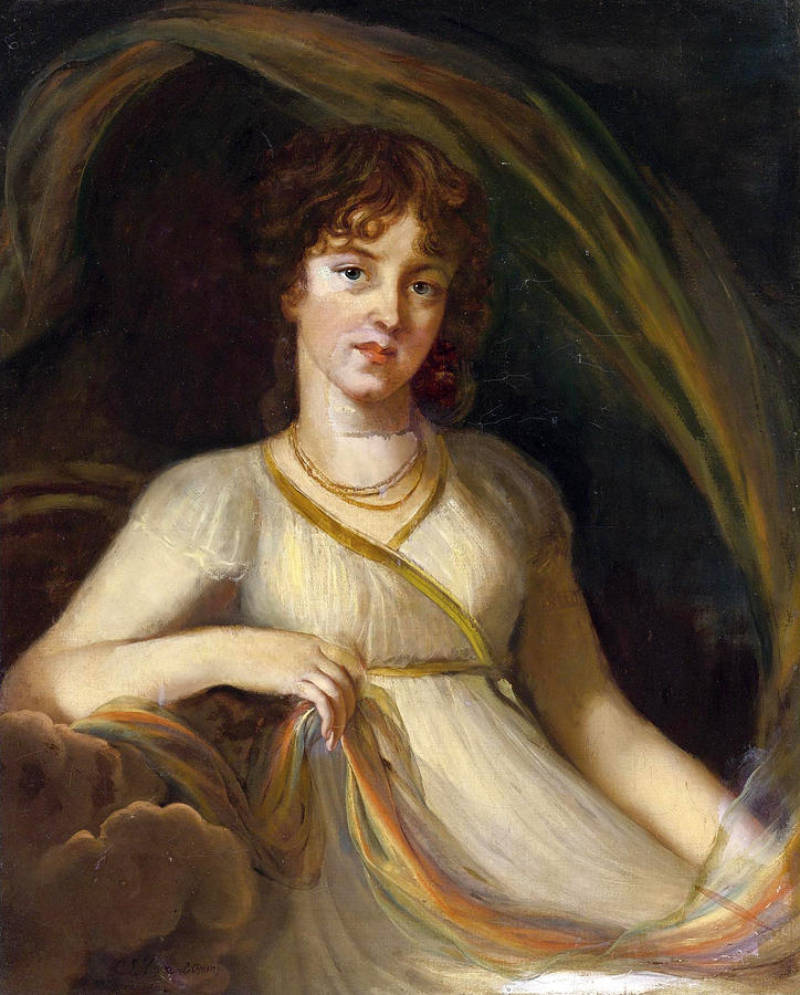Portrait of Princess Tyufyakina as Iris Painting by Louise Elisabeth Vigee Le Brun