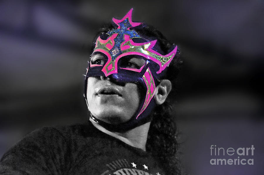 Portrait of Pro Wrestler Juventud Guerrera Photograph by Jim Fitzpatrick