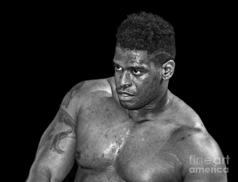 Portrait of Pro Wrestler Will Hobbs II Photograph by Jim Fitzpatrick