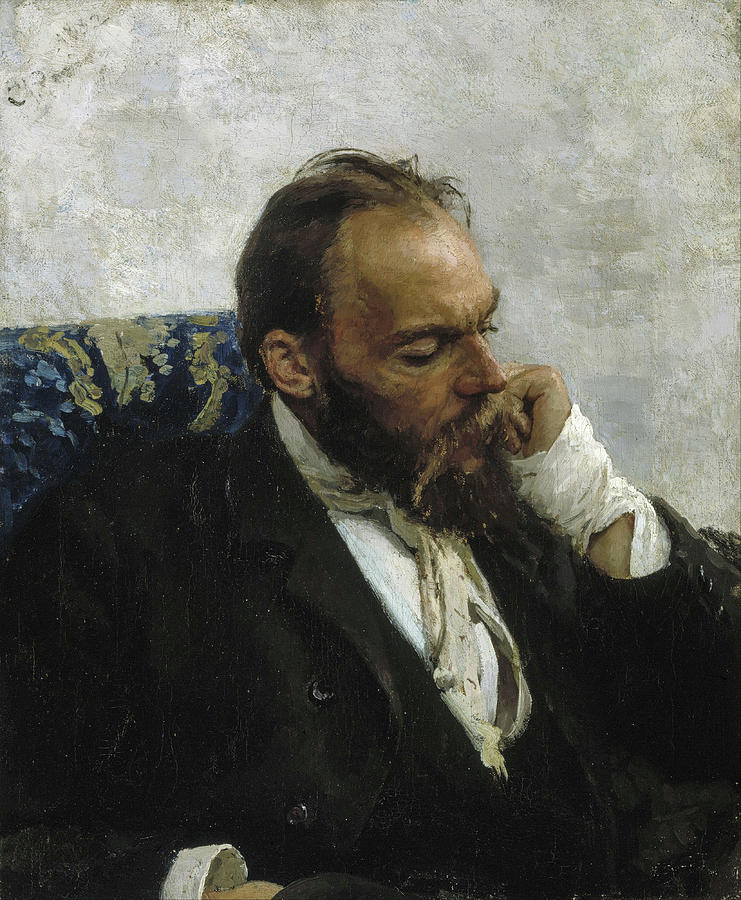 Ilya Repin Painting - Portrait of Professor Ivanov by Ilya Repin