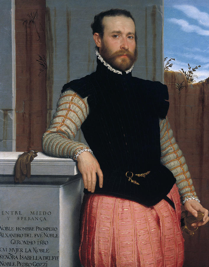 Portrait of Prospero Alessandri Painting by Giovanni Battista Moroni