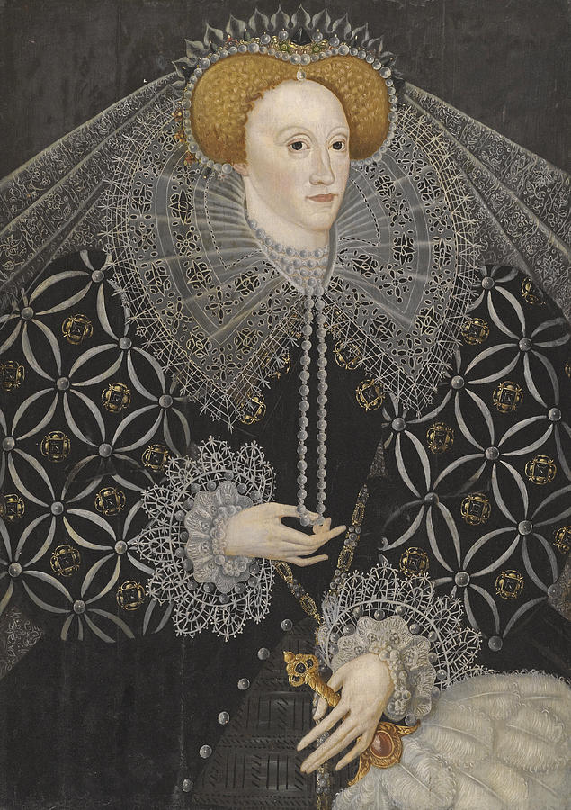 Portrait Of Queen Elizabeth I Painting by English School