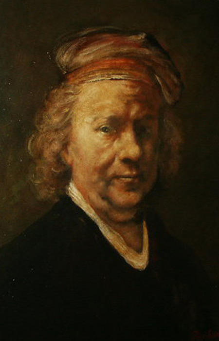 Portrait of Rembrandt Painting by HH MIchael Peschka - Fine Art America