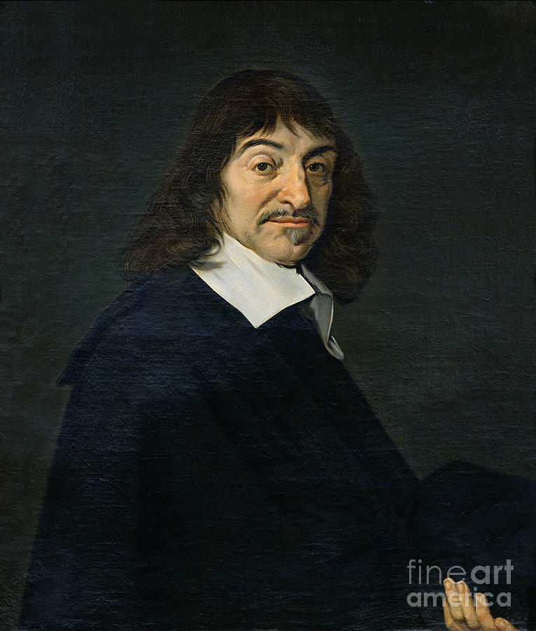 Portrait Painting - Portrait of Rene Descartes by Frans Hals