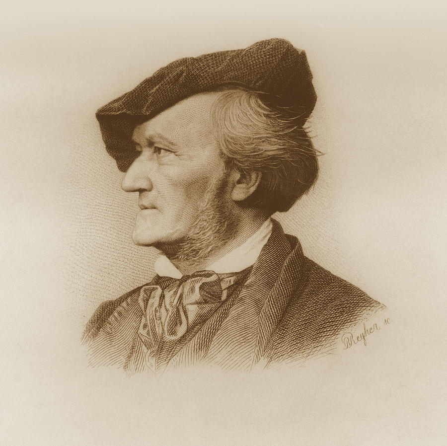 Portrait Painting - Portrait of Richard Wagner by Robert Reyher