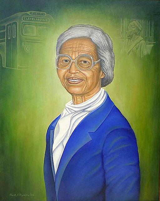 Portrait of Rosa Parks Painting by Mark OBryan - Fine Art America