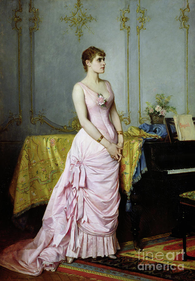 Portrait of Rose Caron Painting by Auguste Toulmouche