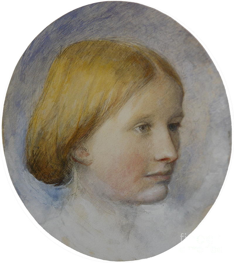 Portrait of Rose La Touche  Painting by MotionAge Designs