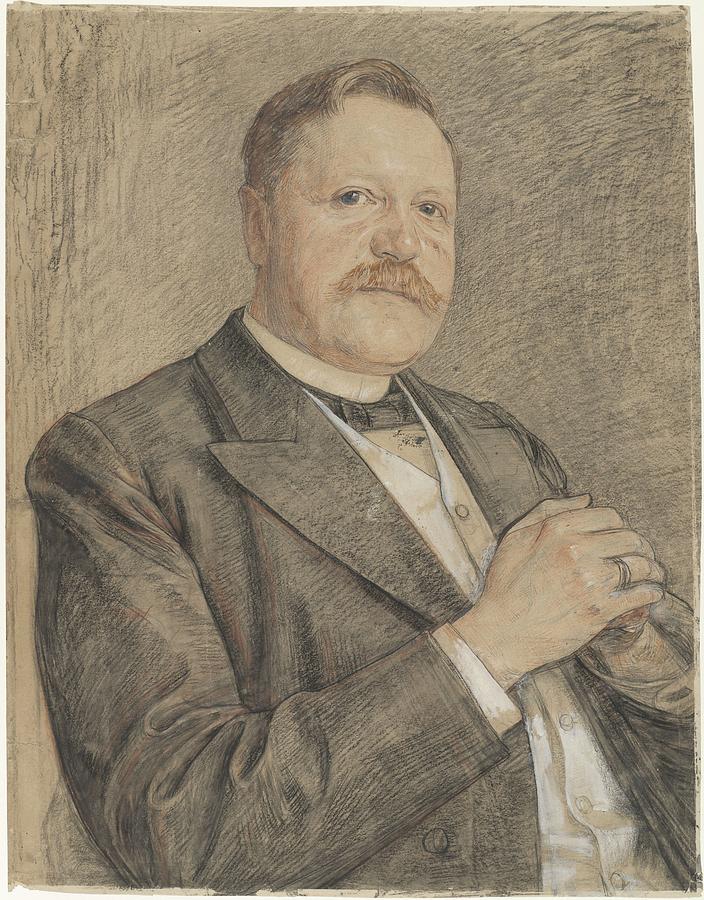 Portrait of RPJ Tutein Nolthenius, Jan Veth, 1874 - 1925 Painting by Celestial Images