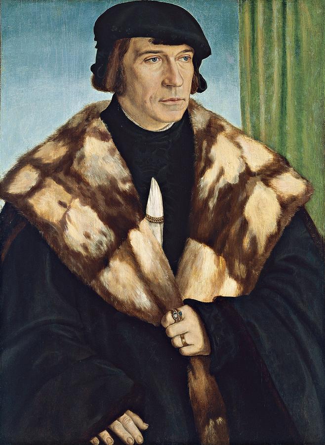 Portrait of Ruprecht Stupf 1528, Barthel Beham Painting by Celestial Images