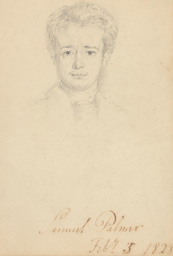 Portrait Of Samuel Palmer, February 5, 1828 Drawing By George Richmond 