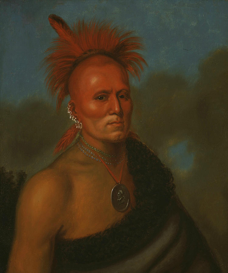 Portrait of Shar-I-Tar-Ish Painting by Henry Inman