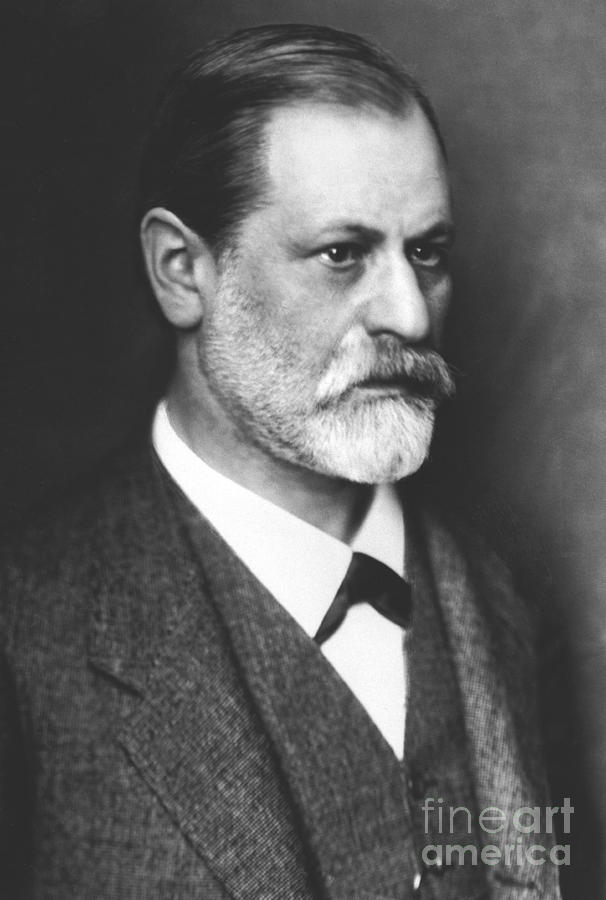 Portrait of Sigmund Freud circa 1900 Photograph by Austrian School ...