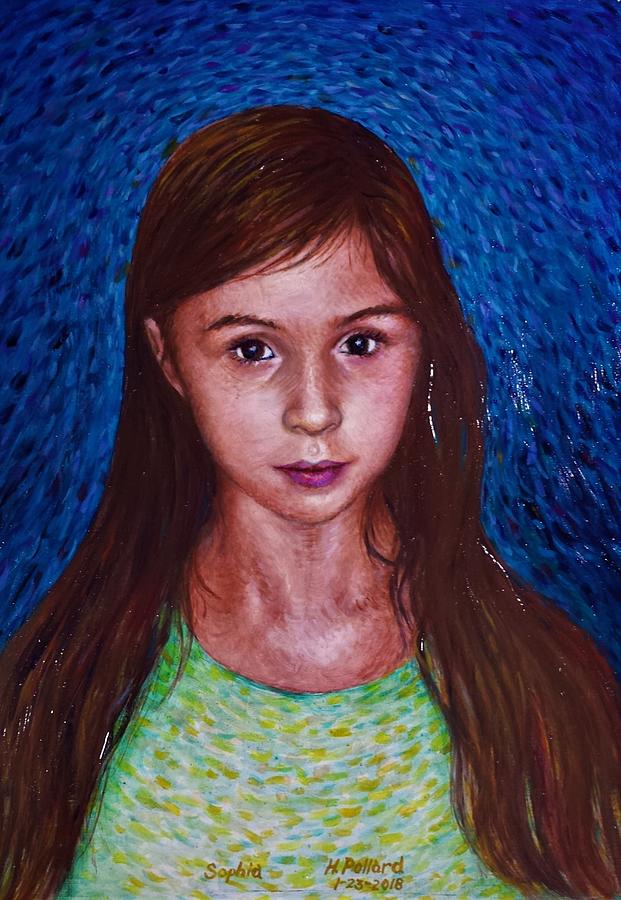 Portrait of Sophia Painting by Herschel Pollard