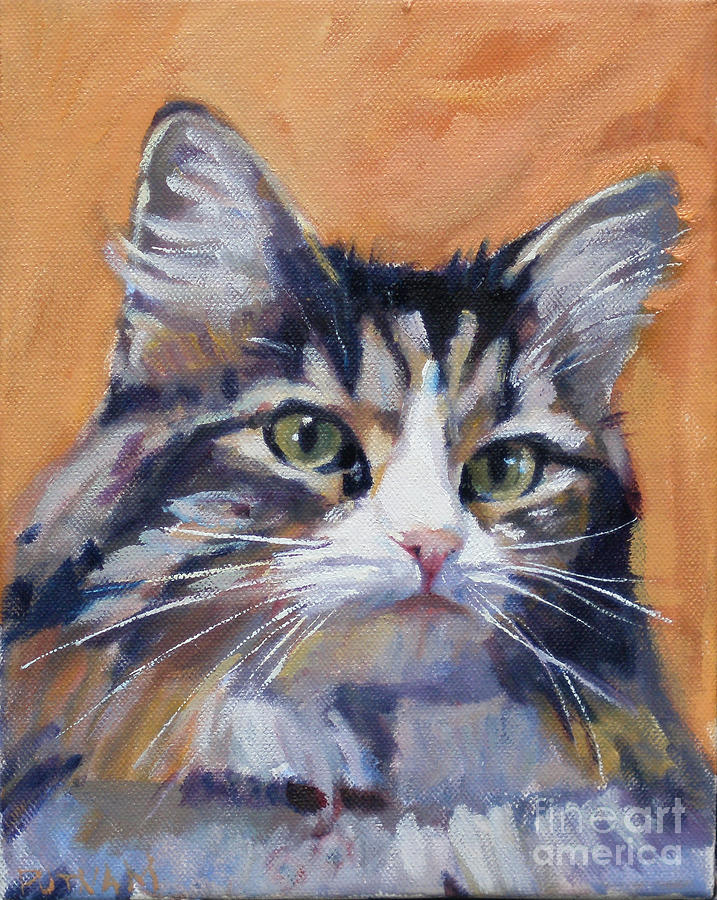 Portrait of Squeaky Painting by Deb Putnam
