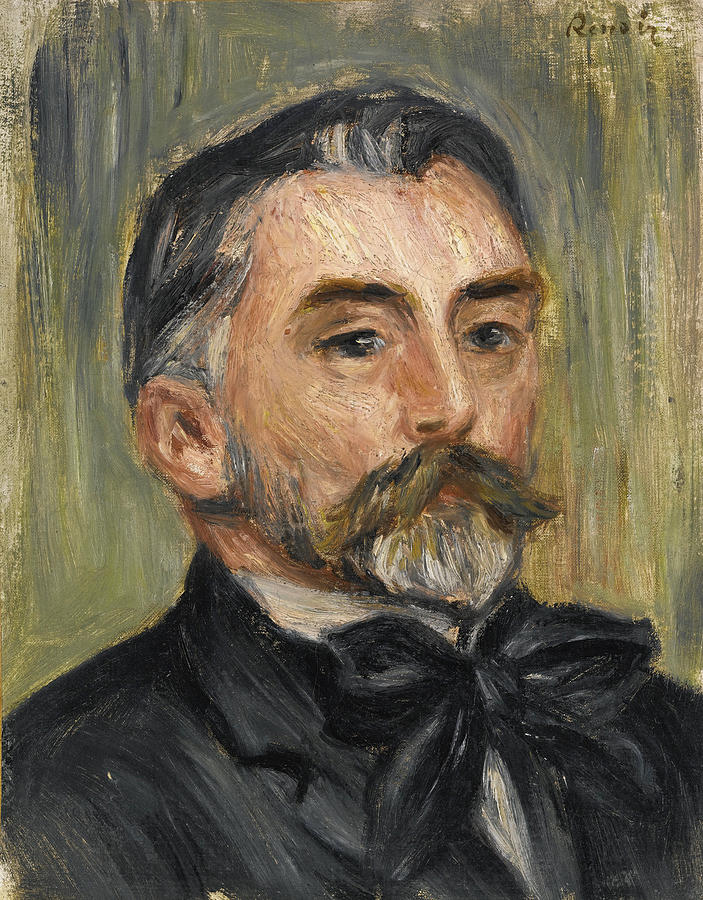Portrait of Stephane Mallarme Painting by Pierre-Auguste Renoir