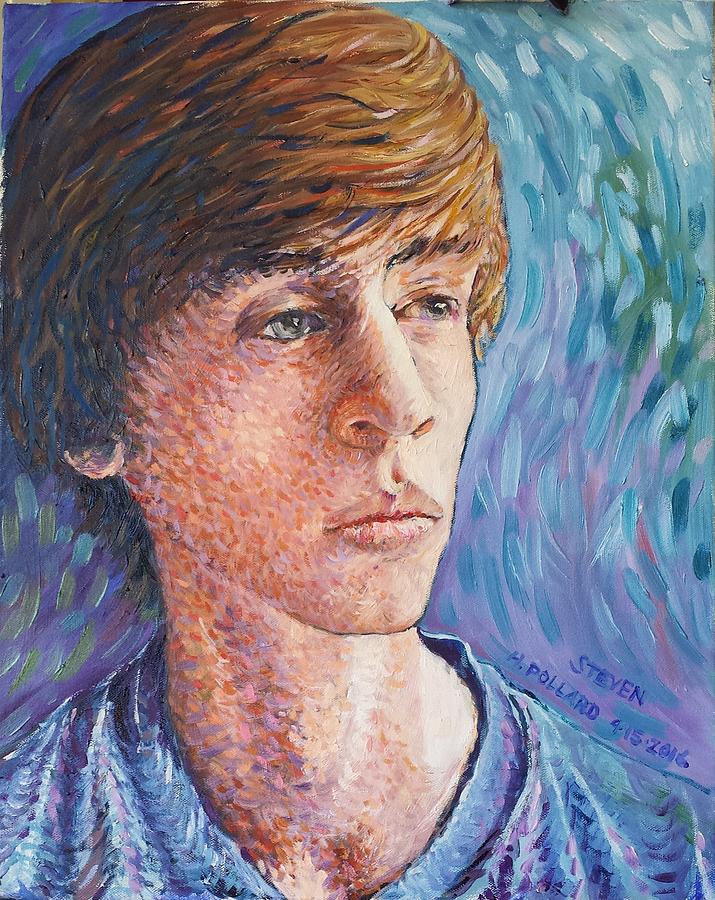 Portrait of Steven Painting by Herschel Pollard