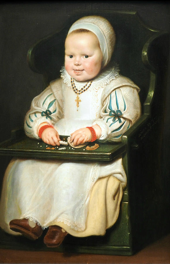 Portrait of Susanna de Vos, the Painters Third Daughter Painting by Cornelis de Vos