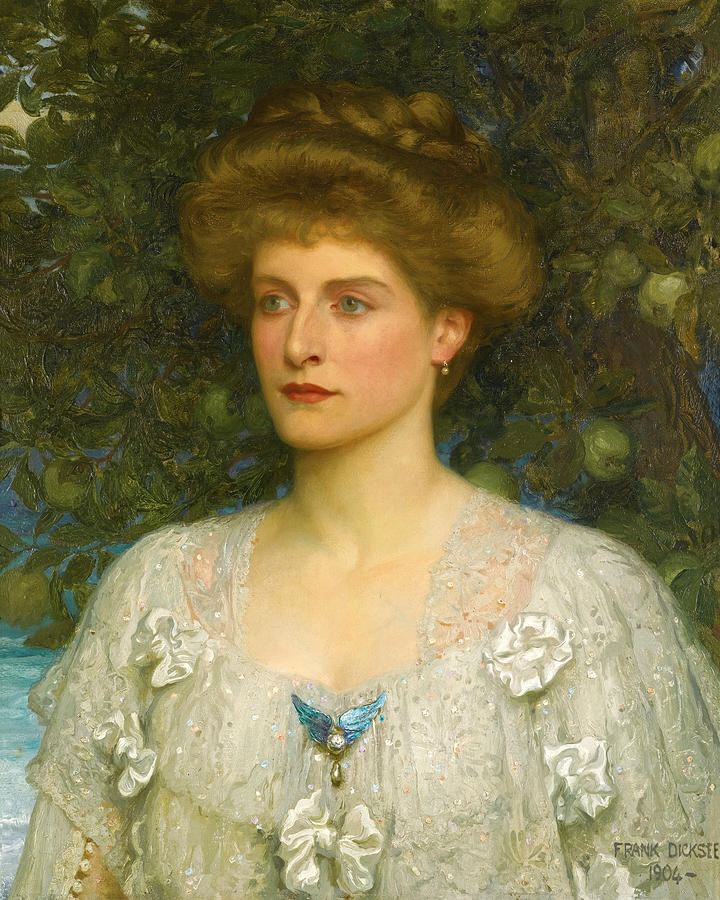 Portrait of Susannah Pearson Painting by Frank Dicksee