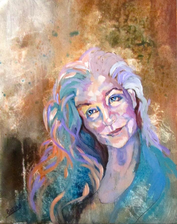 Portrait of the Artist Painting by Barbara OToole