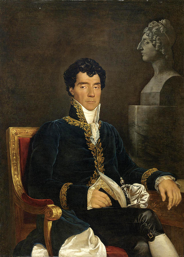 Portrait of the Composer Gaspare Spontini Painting by Ferdinando Cavalleri