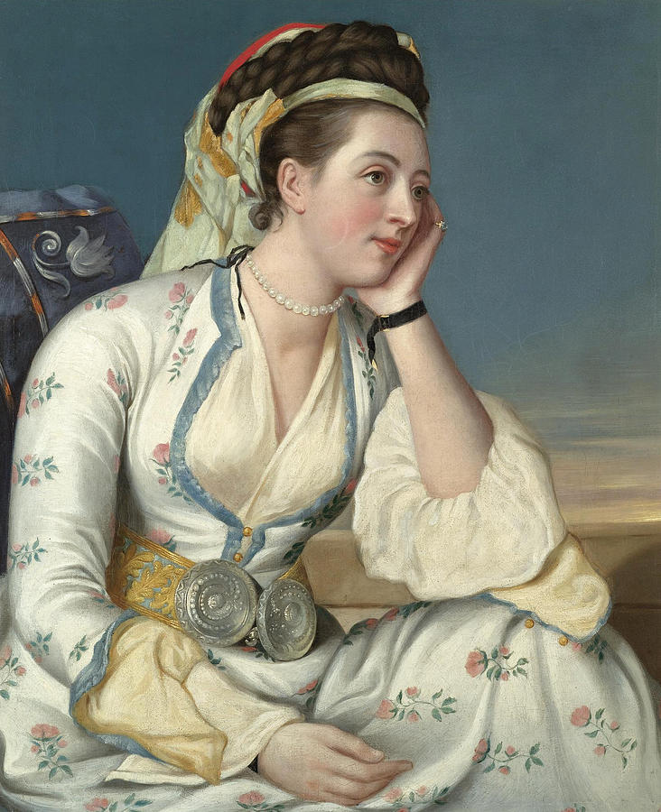 Portrait of the Countess of Coventry Painting by After Jean Etienne Liotard