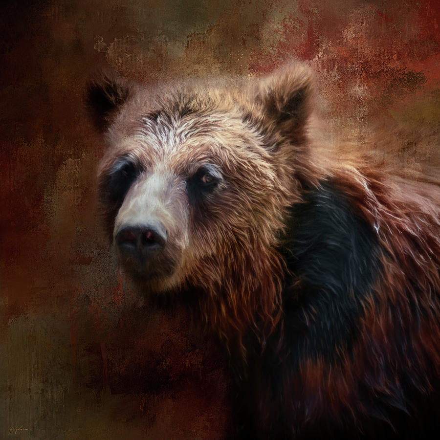 Animal Photograph - Portrait Of The Grizzly by Jai Johnson