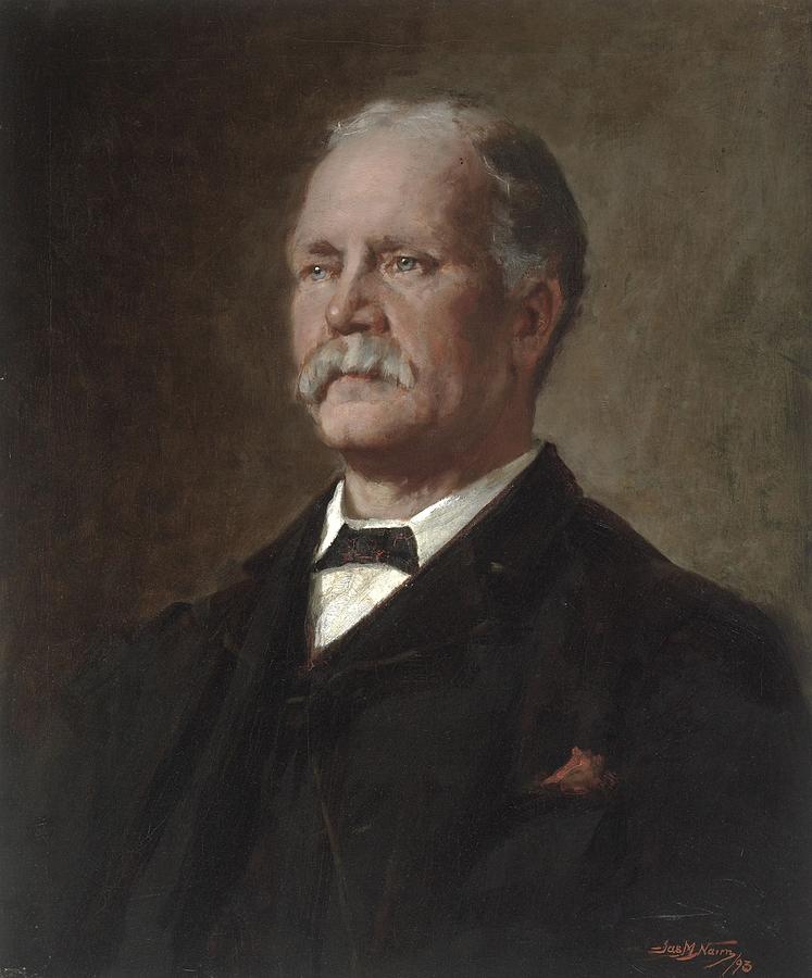 Portrait of the late John Newton, Esq., 1893, Wellington, by James  Painting by Celestial Images